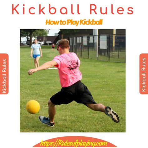 Read detailed guide on kickball rules & regulations how to play kickball, skills, equipment reviews for beginners & advanced Kickball players Kickball Game Ideas, Kickball Tournament Ideas, Kickball Party Ideas, Kickball Rules, Kickboxing Outfit, Kickboxing Quotes, Kickball Party, Kickball Tournament, Softball Rules