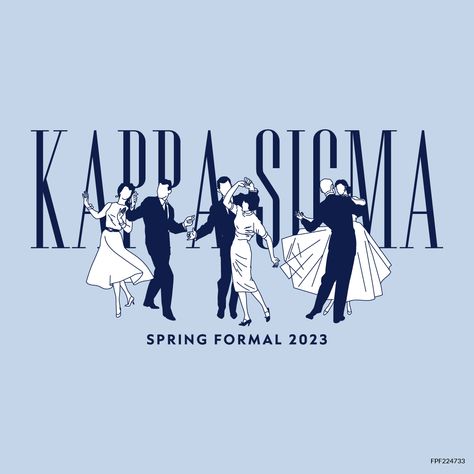 Design unique and trendy custom merch for your Greek organization from Fresh Prints! Submit a proof request to get a free mockup of your design today.   kappa sigma designs | kappa sigma apparel | custom apparel | greek apparel | fraternity designs | spring formal designs  |spring formal apparel | dance | dancing | ballroom | dress | suit | suit and tie | happy | enjoying | kappa sigma | spring formal | fraternity | brotherhood | social event  #shirtjustgotcrazy #freshprints Kappa Sigma, Sorority Banner, Sorority Formal, Sorority Shirt Designs, Sorority Events, Spring Formal, Formal Design, Ballroom Dance Dresses, Sigma Kappa