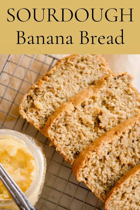 Banana Bread From Scratch, Sourdough Banana Bread Recipe, Sourdough Banana Bread, Sourdough Banana, Black Color Hairstyles, Recipe Using Sourdough Starter, Bread From Scratch, Sourdough Starter Discard Recipe, Banana Bread Recipe Moist