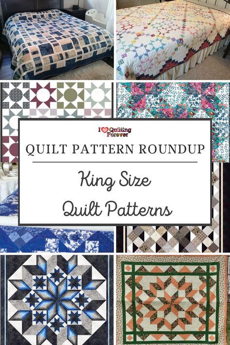 Size Of Quilts For Beds, Quilts For Queen Size Bed Patterns, Size Of King Size Quilt, King Bed Quilt Patterns, King Size Bed Quilts Patterns, Bed Quilting Designs Patterns, Quilt Patterns For King Size Bed, Double Bed Quilt Pattern, Beginner Quilt Patterns King Size