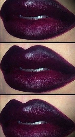 Makeup Look Indian, Purple Lipstick Makeup, Best Black Eyeliner, Dark Makeup Looks, Lip Tutorial, Metallic Lips, Bold Lipstick, Purple Lips, Purple Lipstick