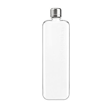 memobottle SLIM (450ml) - the flat water bottle designed to fit in your bag | BPA-free : Amazon.co.uk: Sports & Outdoors Modern Water Bottle, Square Water Bottle, Flat Water Bottle, Slim Water Bottle, Clear Water Bottle, Flat Water, Travel Water Bottle, Water Bottle Design, Kids Water Bottle