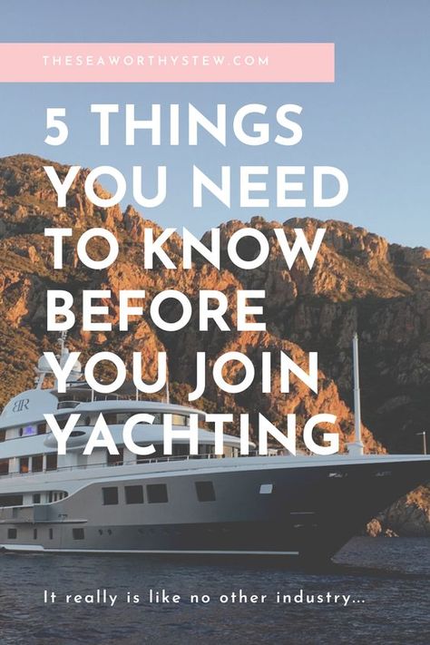 5 Things you need to know before you join Yachting#YachtRegattas #SailorsDelight #RacingOnTheWater #WindInYourSails #CompetitiveYachting Working On A Yacht, Stewardess Yacht Life, Yacht Stewardess Aesthetic, Yacht Deckhand, Superyacht Stewardess, Yachtie Life, Yacht Stewardess, Sunreef Yachts, Brain Juice