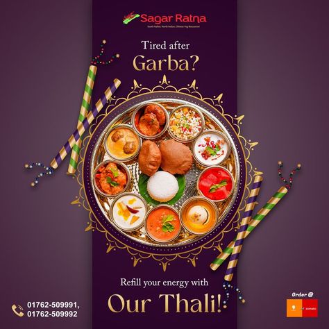 #SagarRatnaBaltana #SagarRatna #HappyNavaratri #navratri #navratrithali #thali #navratrispecial #navratriday #garba #navratrilovers #navratridays #navratrithalispecial #navratrifast #navratricelebrations #navratrifood #foodstagram #trend #foodie #food #specialthali #foodblogger #foodphotography #navratrispecialthali #southindianfood #northindianfood #healthyfood Navratri Thali, Navratri Recipes, Food Videography, Restaurant Social Media, Food Template, Food Menu Design, Party Place, Food Advertising, Photoshop Tutorial Design