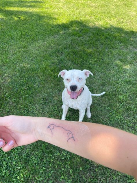 Dog Ear Tattoo, Ears Tattoo, Spotted Dog, Dog Ears, Dog Ear, Minimal Tattoo, Tattoo Inspo, Ear Tattoo, Cute Tattoos