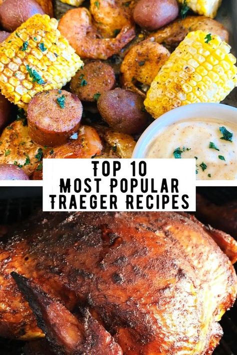 Top 10 Most Popular Traeger Recipes give you free access to my most popular, tried and true recipes for the Traeger pellet grill/ smoker! Traeger Healthy Recipes, Smoked Pastrami Recipe, Smoker Meals, Simple Summer Recipes, Pastrami Recipe, Christmas Eve Ideas, Smoked Chicken Recipes, Smoked Pork Shoulder, Light Dinners