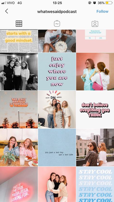 Playful Instagram Feed, Gen Z Instagram Feed, Podcast Instagram Feed, Branding Mood Board Inspiration, Instagram Branding Design, Instagram Feed Layout, Social Media Branding Design, Self Branding, Instagram Graphics