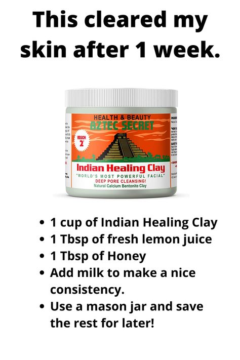 Diy Acne Mask, Aztec Secret Indian Healing Clay, Calcium Bentonite Clay, Forehead Acne, Indian Healing Clay, Homemade Facial Mask, Acne Mask, Healing Clay, Diy Acne