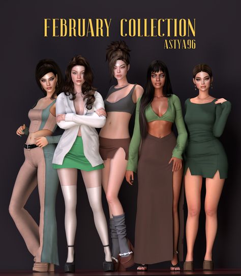 February 2023 Collection | astya96 on Patreon Sims 4 Cc Astya96, New Ts4 Cc, Sims 4 Apex Legends Cc, Sims 4 Boyfriend Shirt, Sims 4 Excersise Cc, Sims 4 Vilitigo Skin, Sims 4 Boujee Cc, Twistedcatcc Sims 4, Rich Cc Sims 4