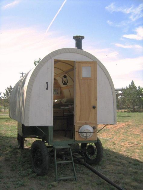 Buffalo Wyoming, Tiny House Blog, Mobile Living, Covered Wagon, Shepherds Hut, Camping Fun, Rubber Tires, Camping Car, Small Space Living