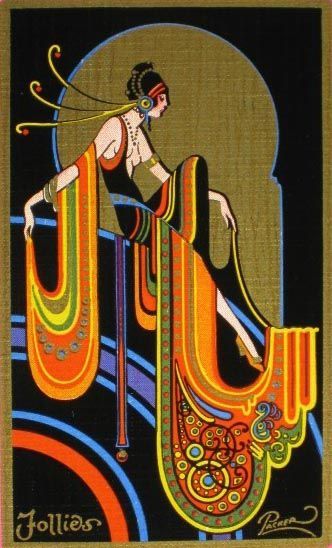 More Art Deco maybe, but leaning nouveau Art Nouveau Painting, 1920 Art Deco, Motif Art Deco, Art Deco Illustration, Art Deco Poster, Deco Poster, Art Carte, Art Deco Posters, Art Et Illustration