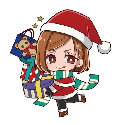 Christmas Profile Pictures, Snk Cosplay, Anime Christmas, Anime Printables, Cute Cat Wallpaper, Chibi Girl, Cute Christmas Wallpaper, Halloween Icons, Cartoon Icons