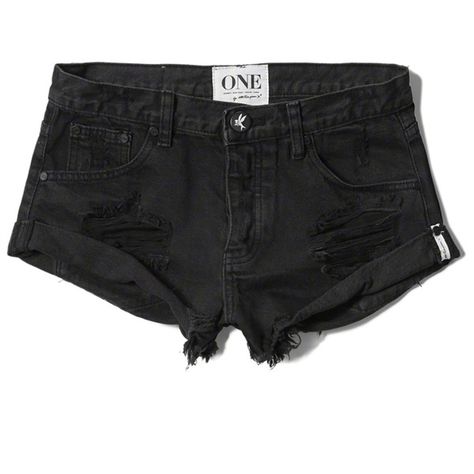 Abercrombie & Fitch One Teaspoon Bandits Shorts ($110) ❤ liked on Polyvore featuring shorts, bottoms, pants, destroyed black, abercrombie & fitch, distressed shorts, loose shorts, black shorts and black ripped shorts Black Ripped Shorts, Black Distressed Shorts, Destroyed Denim Shorts, One Teaspoon Shorts, Abercrombie And Fitch Shorts, Ripped Denim Shorts, Black Jean Shorts, Ripped Shorts, Boyfriend Shorts