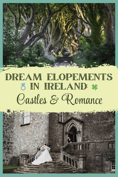 Plan your dream elopement in the enchanting settings of Ireland! Whether it’s the fairy-tale charm of Lough Eske & Dunluce Castle or the historical allure of Pembroke Hotel & Kilkenny Castle, your special day will be unforgettable. 💍🍀 #Elopement #Ireland #CastleWedding #TravelWithWorldwideTravelSpecialists #FairytaleWedding #JustMeandYoutoSayIDo Dunluce Castle Wedding, Irish Castle Wedding, Ireland Castles, Destination Wedding Ireland, Dream Elopement, Dunluce Castle, Kilkenny Castle, Irish Castles, Castles In Ireland