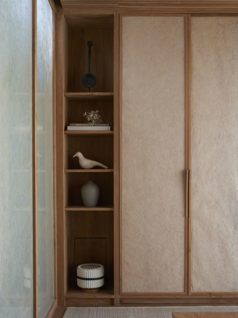 Japanese Closet Design, Japanese Closet, Beige Wardrobe, Old Japanese House, Interior Of House, Interior 2023, Japanese Home Design, Joinery Design, Japanese Garden Design