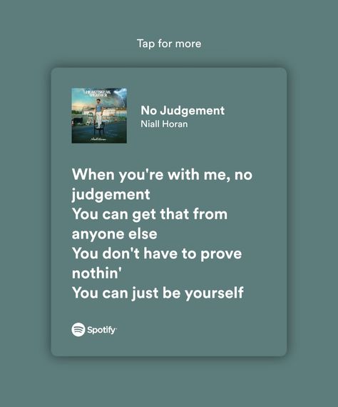 No Judgement Niall Horan, No Judgement, Just Be You, Niall Horan, Songs