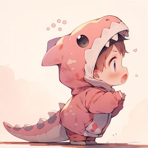 Dinosaur Matching Pfp, Pp Couple Cute, Aesthetic Profile Picture Cartoon Soft, Pp Couple, Couple Cute, Cute Bear Drawings, Cute Animal Drawings Kawaii, Cute Anime Chibi, Chibi Drawings