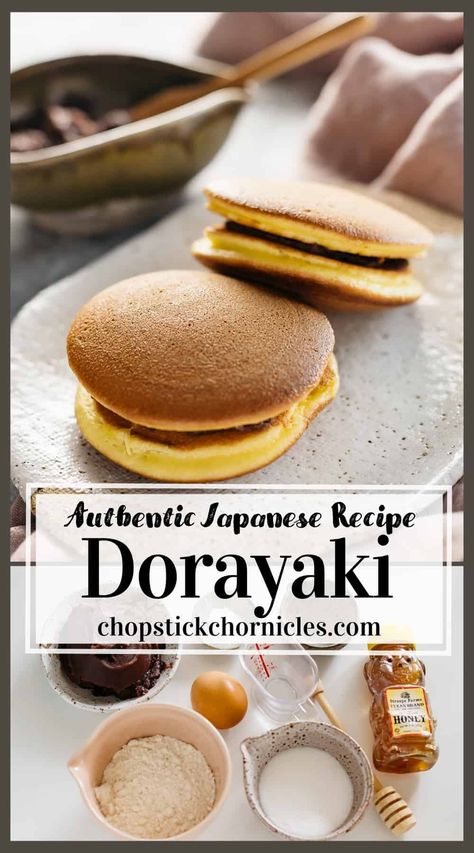 Japanese Rice Dessert, Japanese Baked Goods, Japanese Healthy Recipes, Japanese Deserts Recipe, Japanese Snacks Recipe, Japanese Sweets Recipe, Japanese Breakfast Recipes, Authentic Japanese Recipes, Dorayaki Recipe