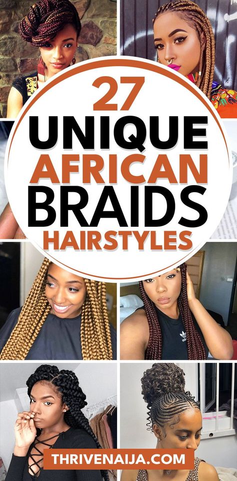 💖 Unleash your creativity with unique African braids hairstyles! From classic looks to trendy twists, these braids offer endless possibilities for expressing your individuality. Perfect for all occasions, you'll find inspiration for every style. Save this pin to keep these fabulous ideas at your fingertips! Braids For The Winter, Braided Hairstyle Ideas For Black Women, Unique Braids Hairstyles, Expression Braids Hairstyles, Professional Braids For Work Black Women, Trending Hairstyles Braids, Classy Braids Black Women, Braiding Styles For Black Women, African Hairstyles For Women