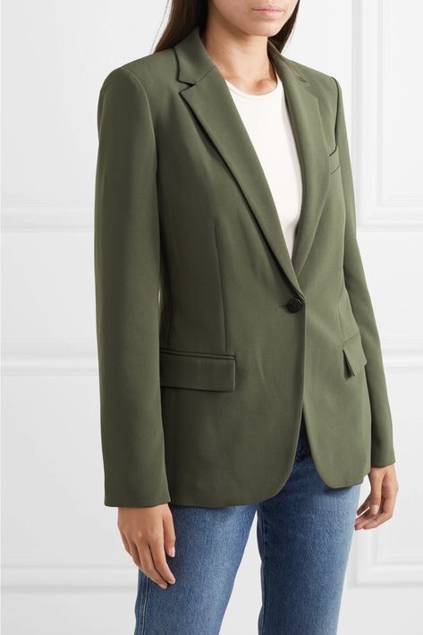 Olive Blazer Outfit, Olive Green Blazer Outfit, Blazer Outfits For Women Casual, Green Blazer Outfit, Olive Blazer, Blazer Verde, Olive Green Blazer, Khaki Blazer, Blazer Outfits For Women