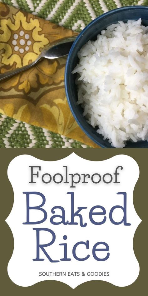 How To Bake Rice In The Oven, Southern Sides, Oven Baked Rice, Garlic Butter Rice, Rice Bake Recipes, Rice In The Oven, Rice Pilaf Recipe, Pilaf Recipe, Parboiled Rice