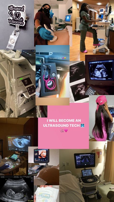 Ultra Sound Tech👩🏾‍🍼👶🏾🍼🤰🏾. Sonography Aesthetic, Diagnostic Medical Sonography Student, Ultrasound School, Ultra Sound, Sonography Student, Nursing School Inspiration, Radiology Student, Nursing Goals, Radiology Technician