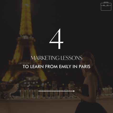 If you didn't watch Emily in Paris for the juicy tea, you sure did watch it because of the marketing! Here are four lessons we learned in Emily in Paris about business/marketing.

#emilyinparis #digitalmarketing #onlinemarketing #EmilyInParisNetflix #EmilyCooper #LilyCollins #Paris #France  #CityofLove #explorepage #grow #growth #Netflix #BingeWatching #Trendy  #Romance #Comedy #advertising #marketing #marketingagency #marketinggrowth Emily In Paris Marketing, Paris Markets, Romance Comedy, About Business, Emily In Paris, Fashion Marketing, Lily Collins, Marketing Quotes, Business Insider