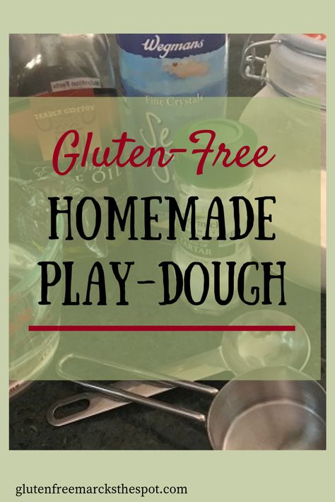 Make your own gluten-free play-dough and give your gluten-free child hours of fun making their own creations in a safe manner. Easy recipe! #glutenfree #glutenfreecrafts #glutenfreeplaydough #glutenfreeschools Gluten Free Playdough, Easy Playdough Recipe, Play Dough Recipe, Playdough Recipe, Tapioca Flour, Homemade Gluten Free, Homemade Playdough, Natural Parenting, Free Play