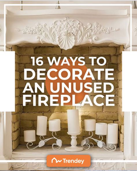 Unused fireplace decoration ideas Unused Fireplace, Candles In Fireplace, Fireplace Designs, Indoor Gardens, Fireplace Ideas, Fireplace Design, Fireplace Decor, Creative Decor, Focal Point