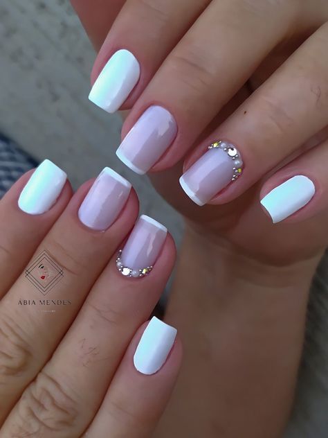 40 Spring Pastel Nails To Try This Year 2023 | Summer Nails Simple Gel Nails, Short Acrylic Nails Designs, Girls Nails, Short Acrylic Nails, Artificial Nails, Purple Nails, Square Nails, Acrylic Nail Designs, Nail Manicure