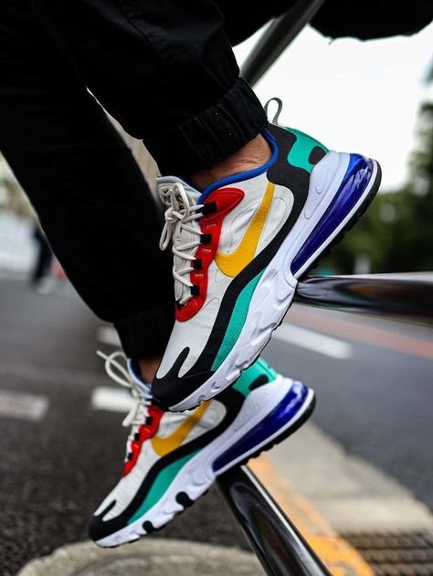 Air Max 270 React Outfit, Nike Air Max 90 Outfit, Trend Sneakers, Sneaker Trend, Nike Air Max 270 React, Sneaker Outfits, Air Max 270 React, 270 React, Streetstyle Outfit