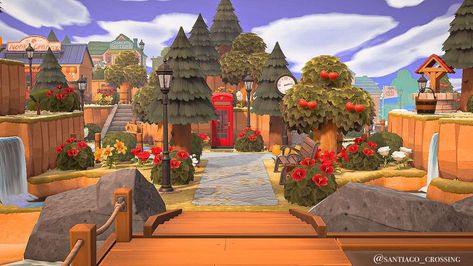 Acnh Tropical Entrance Ideas, Acnh Entrance Design, Garden Design Animal Crossing, Animal Crossing Island Entrance Ideas, Animal Crossing Entrance Design, Acnh Tropicalcore, Animal Crossing Island Entrance, Acnh Island Entrance, Acnh Entrance Ideas