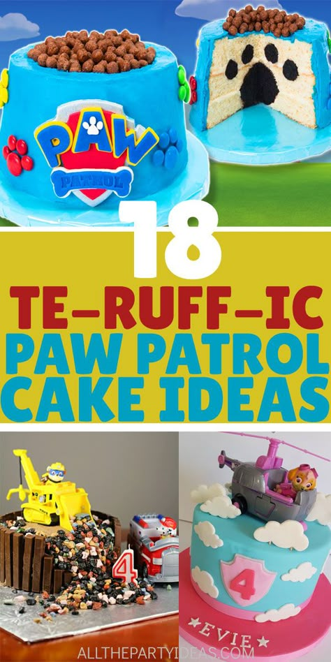 Diy Paw Patrol Cake Topper, How To Make A Paw Patrol Cake, Rocky Birthday Cake Paw Patrol, Homemade Paw Patrol Cake Easy, Easy Diy Paw Patrol Cake, Paw Patrol Look Out Tower Cake, Marshall Birthday Cake Paw Patrol, Paw Patrol Party Cake Ideas, Zuma Birthday Cake