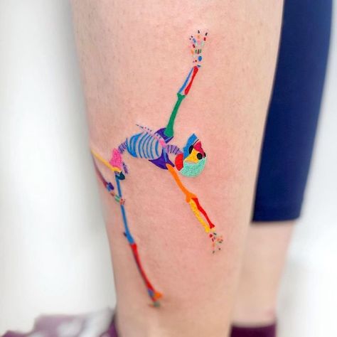 27 Positivity Tattoos That Will Put A Smile On Your Face - Our Mindful Life Positivity Tattoo, Tattoo Bunt, Small Colorful Tattoos, Rainbow Tattoo, Colour Tattoo For Women, Body Tattoo Design, Colorful Tattoo, Skeleton Tattoo, Tattoos Infinity