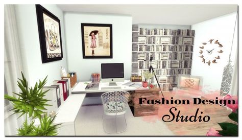 Dinha Gamer: Fashion Design Studio • Sims 4 Downloads Sims 4 Fashion Designer, Perspective Layout, 1 Pt Perspective, Cabelos The Sims 4, House Objects, Fashion Design Studio, Sims 4 Rooms, Mod Design, Fashion Designer Studio