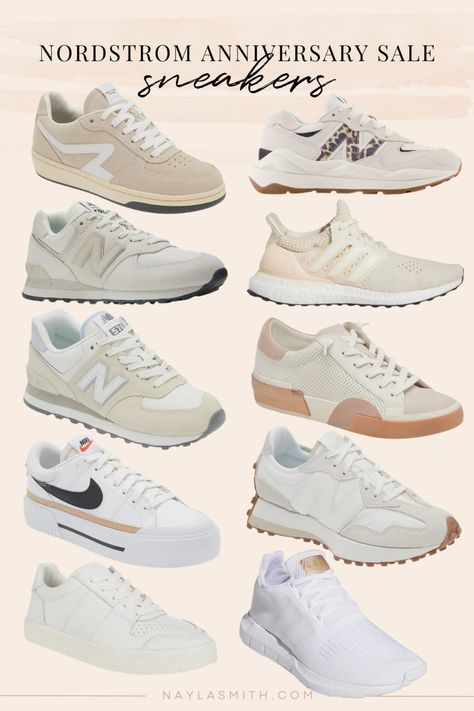 Neutral sneakers from the NSale Retro Beige Sneakers For Sports, Nike Retro Sneakers, Neutral Sneakers Women, New Balance Moisture-wicking Sneakers For Errands, Casual Non-slip New Balance Sneakers, New Balance Scratch-resistant Sneakers For Sports, Sporty Scratch-resistant New Balance Sneakers, Neutral Sneakers, Nude Sneakers