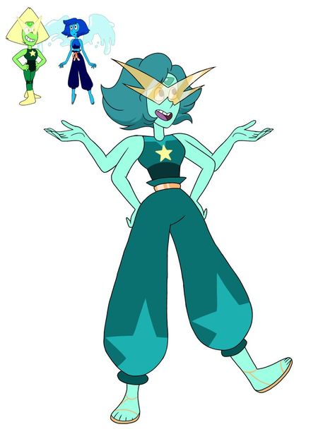 Lapis And Peridot Fusion, Lapis Fusion, Peridot Fusion, Steven Universe Fan Fusions, Gem Fusions, Steven Universe Lapidot, Steven Universe Fusion, Steven Universe Diamond, Lapis And Peridot