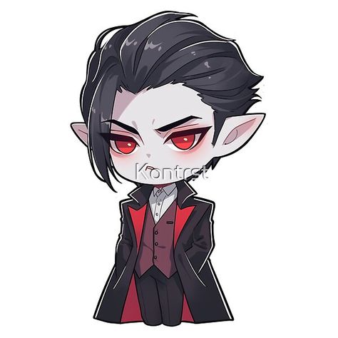 Vampire Ears Drawing, Cute Vampire Drawing, Vampire Art Reference, Chibi Vampire, Vampire Stickers, Vampire Reference, Cute Vampire, Vampire Drawing, Vampire Cartoon