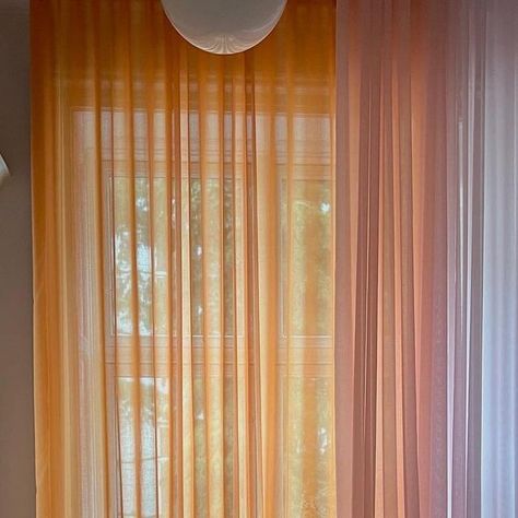 ARNE AKSEL on Instagram: "The perfect combination of AIR Sunset and Blossom #ARNEAKSEL #ARNEAKSELCurtains #Curtains" Curtains Blinds Living Room, Curtain Combination Ideas, Pink Walls Orange Curtains, Orange Window Curtains, Sunset Curtains, Orange Linen Curtains, Orange Blinds, Massage Studio, Danish Interior