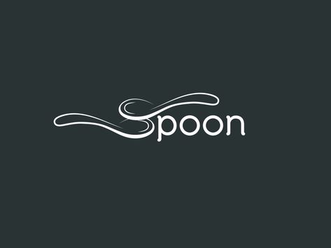 Spoon by Mizan on Dribbble Spoon Logo, Jar Logo, Ice Logo, Typography Logo Inspiration, Chef Logo, Spoon Art, Restaurant Logo, Cafe Logo, Logo Restaurant