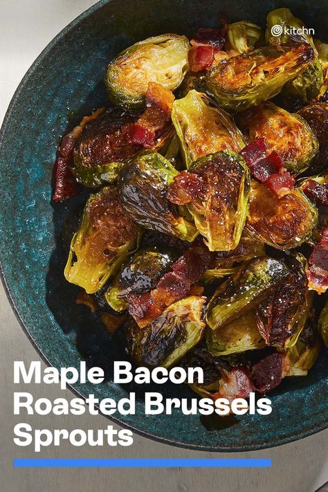 Roasted Brussel Sprouts With Bacon And Blue Cheese, Maple Bacon Brussel Sprouts Skillet, Roasted Brussel Sprouts Oven Bacon, Breakfast Brussel Sprouts, Whiskey Cake Brussel Sprouts, Brussel Sprouts And Bacon Recipes, Bacon Jam Brussel Sprouts, Brussel Sprouts And Bacon, Maple Bacon Brussel Sprouts