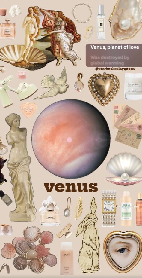 Venus Astrology Aesthetic, Venus Energy Aesthetic, Goddess Venus Aesthetic, Venus Symbolism, Venus Style Aesthetic, Cancerian Venus Aesthetic, Venus Art Goddesses, Venus Libra Aesthetic, Venus Wallpaper Aesthetic