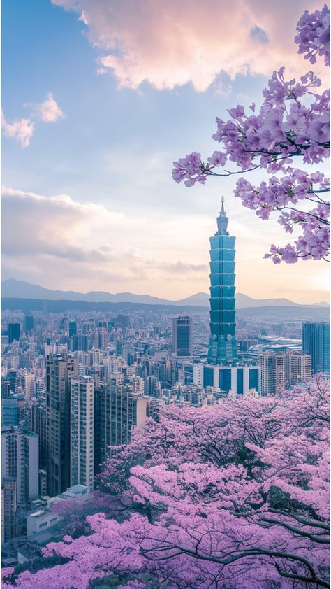 The bustling skyline of Taipei City, a great travel aesthetic for mobile wallpaper. Taiwan Wallpaper, Taiwan Aesthetic Wallpaper, Taiwan Travel Aesthetic, Travel To Taiwan, Taichung Taiwan Photography, Taiwan Image, Unique Vacation Rentals, Stone Mansion, Destin Hotels