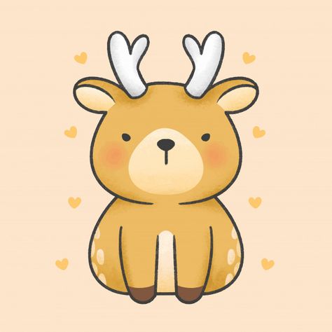 Discover thousands of Premium vectors availables in AI and EPS formats. Download whatever, cancel whenever. Reindeer Cartoon Drawing, Deer Illustration Cute, Dear Drawing, Reindeer Cartoon, Reindeer Cute, Reindeer Drawing, Deer Cartoon, Deer Drawing, Deer Illustration