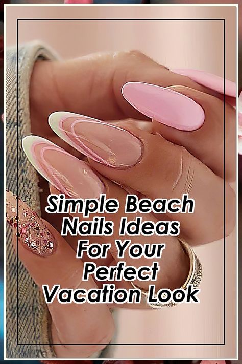 Get ready for your perfect vacation with our Simple Beach Nails Ideas! Discover a collection of stunning yet easy nail designs that capture the essence of sun, sand, and sea. From vibrant colors to minimalist patterns, these beach nails will elevate your summer style effortlessly. Whether you're lounging by the shore or exploring coastal towns, these simple nail art ideas will keep your look fresh and fun all vacation long. Dive into summer with confidence! Classy Vacation Nails, Simple Beach Nails, Nails Vacation Simple, Beach Nails Ideas, Beach Nails Vacation Simple, Beach Nails Vacation, Vacation Nails Beach, Nails Vacation, Vacation Nails