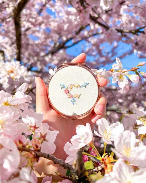 carat flower logo mirror 🌸 • i caught cherry blossom season right before i left for philly and went back to my favourite tree for product photos 📸 this mirror will be up with next week’s shop update!! • • • • • • • #vancouver #vancity #embroidery #handembroidery #kpop #seventeen #세븐틴 #seventeenkpop #svt #carat #embroideryunnie Seventeen Carat Aesthetic, Seventeen Embroidery, Carat Aesthetic, Logo Mirror, Korean Embroidery, Kpop Logo, Kpop Seventeen, Blossom Season, Cherry Blossom Season