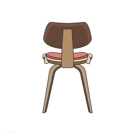 Illustration of the back of a chair | free image by rawpixel.com Chair Side View Drawing, Chairs Illustration, Chair Design Illustration, Throne Illustration Chair, Chair Illustration Vector, Instagram Background, Vector Clipart, Chair Backs, Free Images