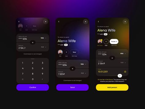 Dark App Design, Banking App Ui Design, Bank App Design, Bank App Ui, Banking App Ui, App Development Design, Investment App, App Concept, App Interface Design