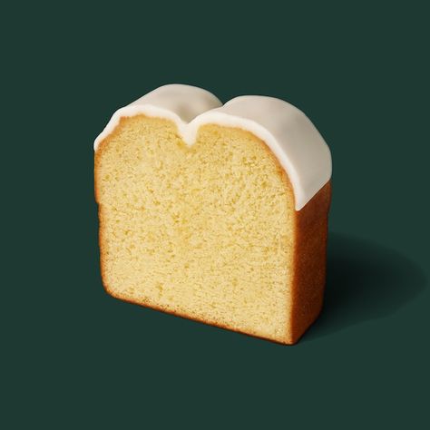 Starbucks Calories, Iced Lemon Pound Cake, Starbucks Lemon Loaf, Starbucks Lemon, Lemon Loaf Cake, Cake Calories, Lemon Loaf, Lemon Pound Cake, Loaf Cake