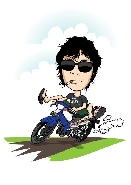 2stroke yamaha f1zr cartoon Work Design, Anime Art, Logo Design, Screen, Anime, Quick Saves, Design, Art